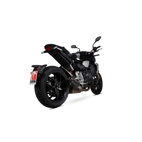 Scorpion Exhaust Honda CB1000 R 2018 - 2020 Red Power Slip-on Black Ceramic Coated Sleeve